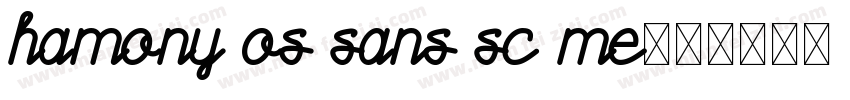 hamony os sans sc me字体转换